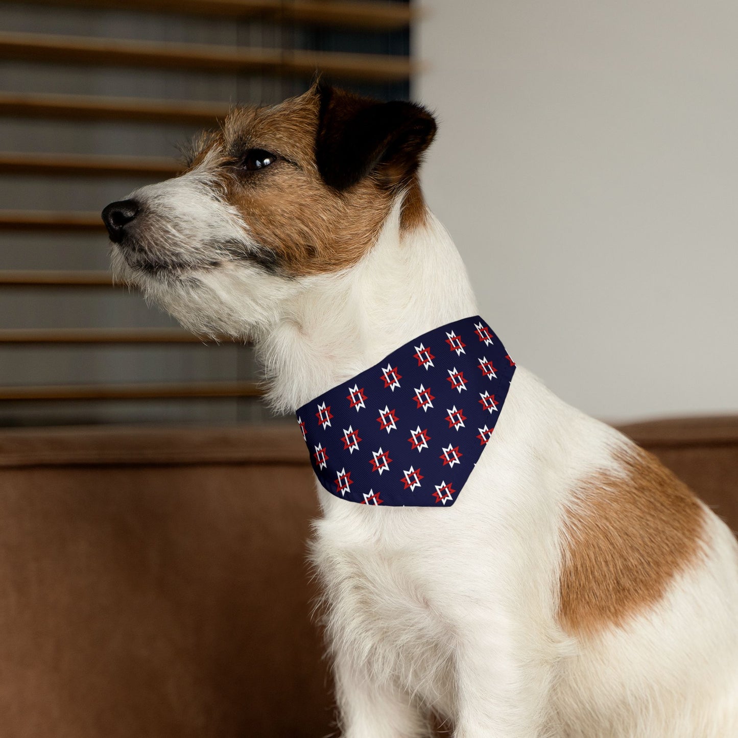 Dog Bandana Collar - Maryville Tennessee City Flag Pattern