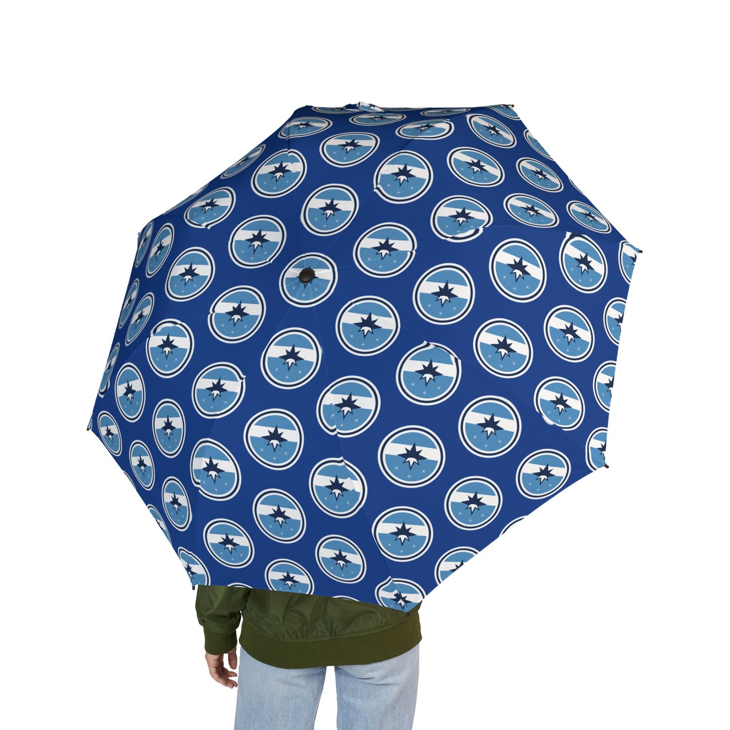 Foldable Umbrella - Springfield Flag Pattern, City Pride Travel Gift