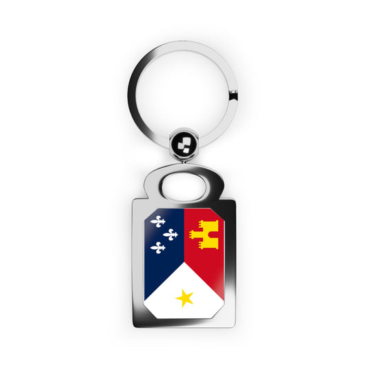 Keyring, Acadiana Flag Welcome Home Souvenir