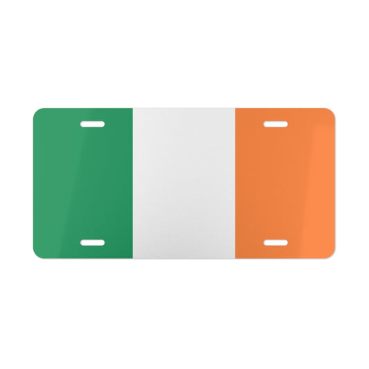 Car Plate Tag - Ireland Flag Vanity Plate