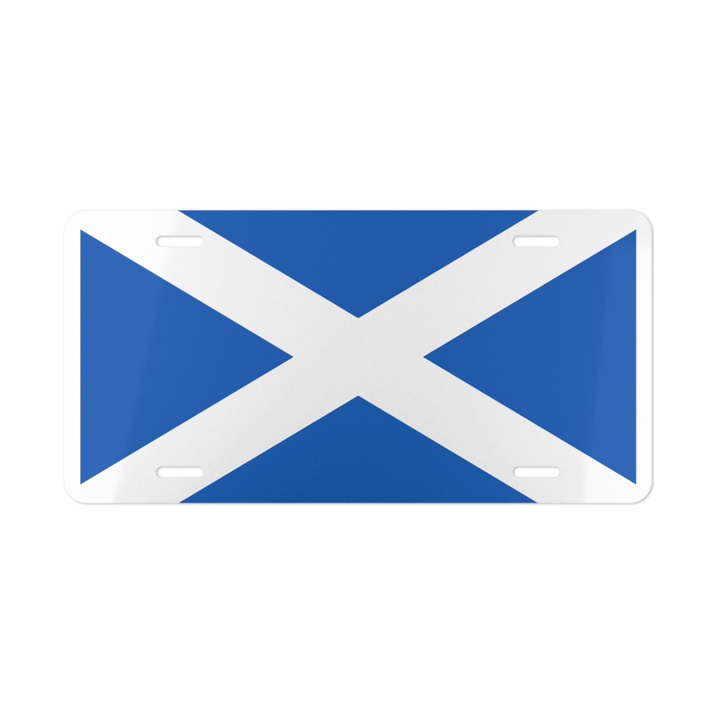 License Plate Tag - Scotland Flag Design