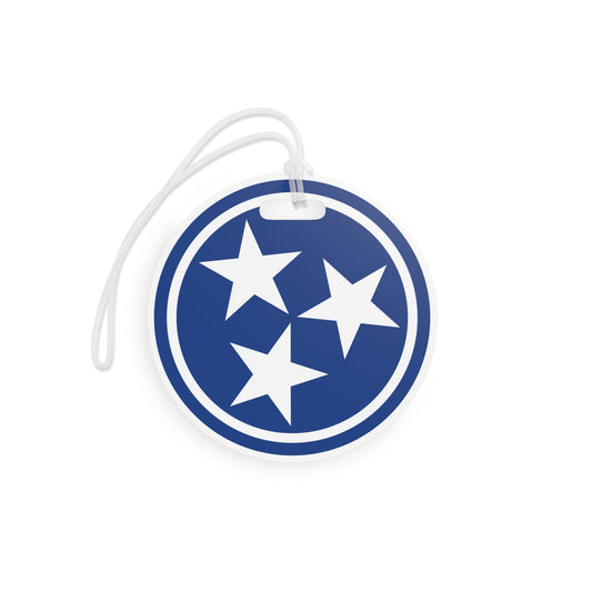 Custom Tennessee Tri star state flag Luggage Tags, Travel Accessories, Personalized Tags, Airline ID Tags, Holiday Gift, Baggage Claim Tag