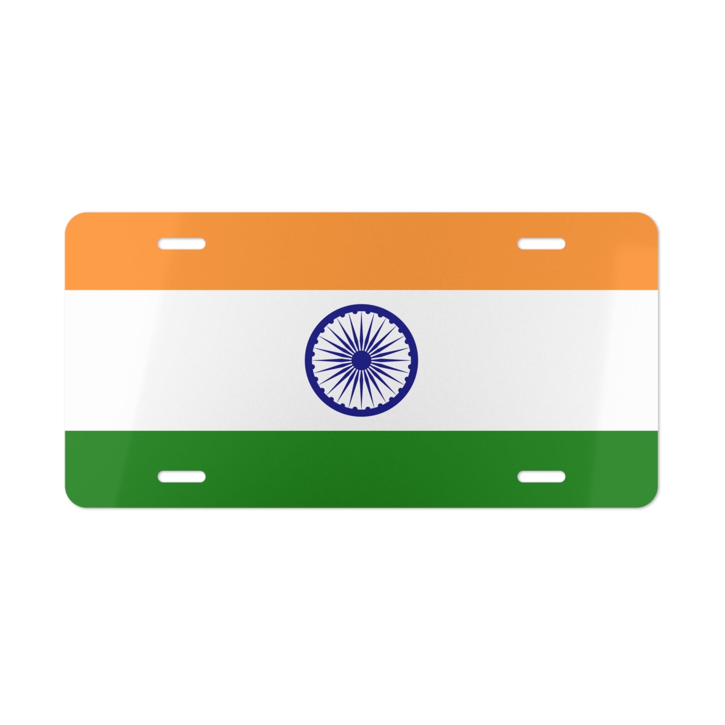 License Plate Car tag India Flag