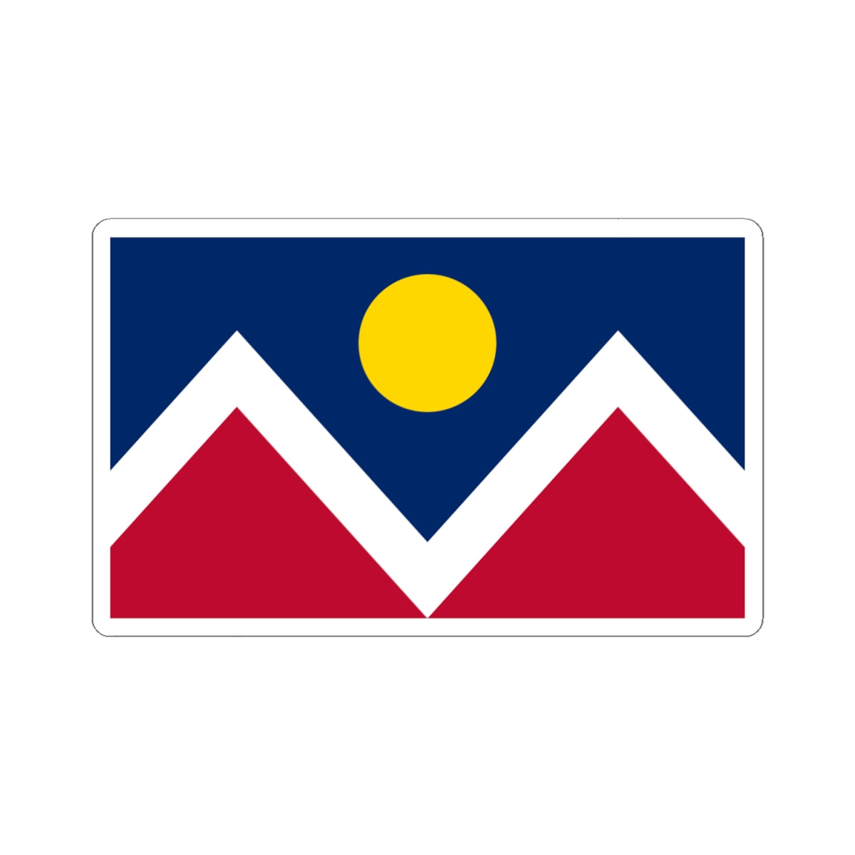 Denver Flag Sticker Kiss-Cut Stickers