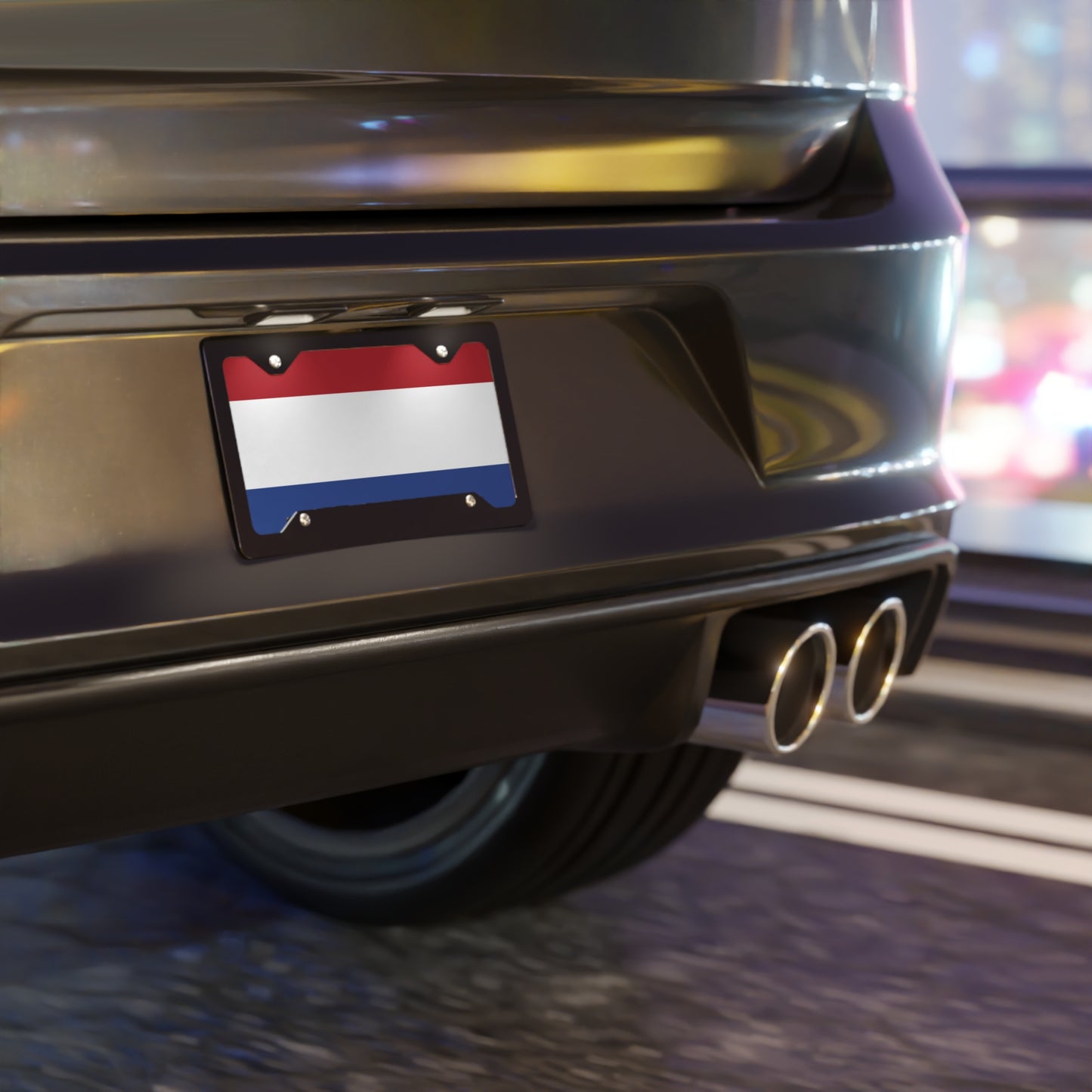 Car Plate Tag - Netherlands Flag