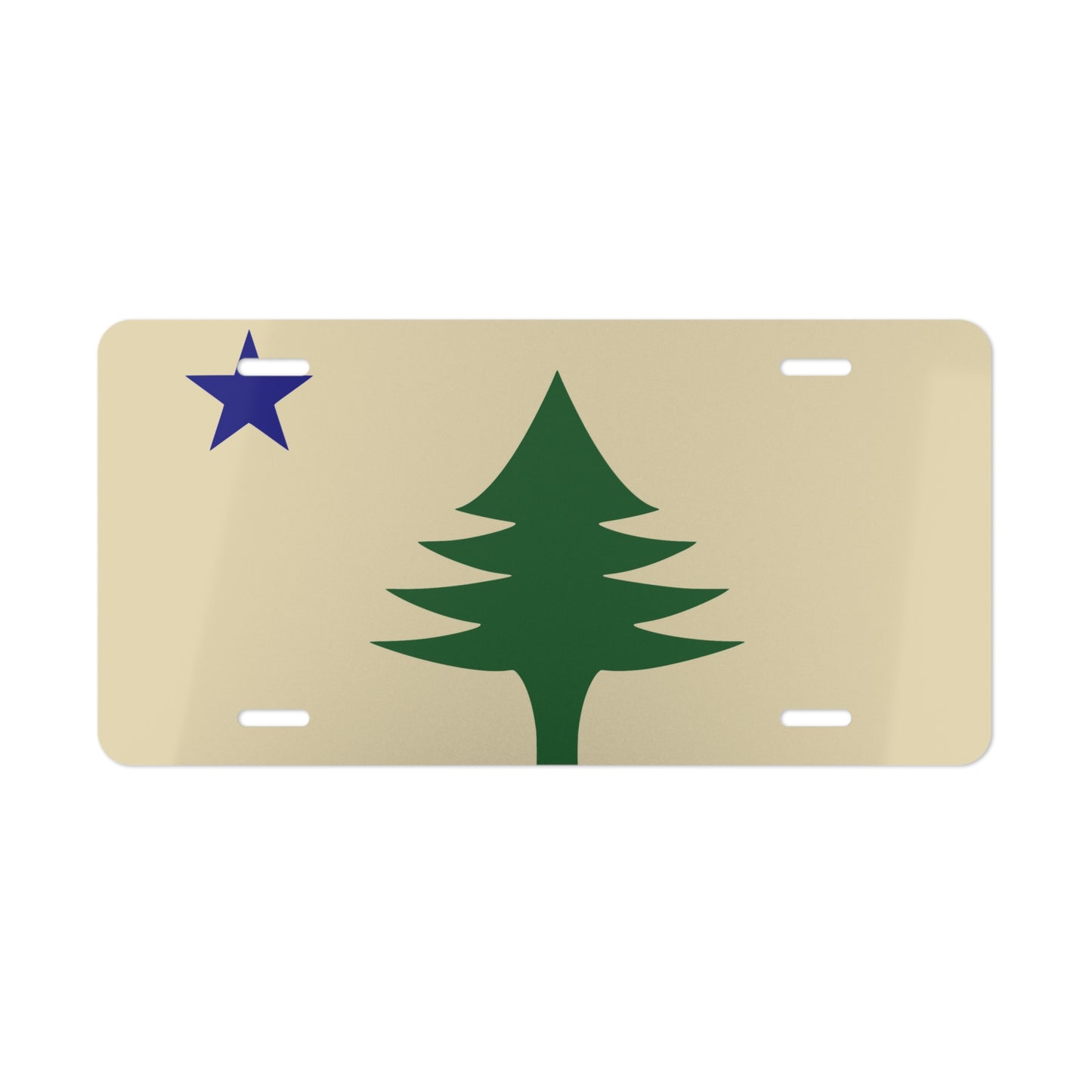 Maine State Flag License Plate car tag