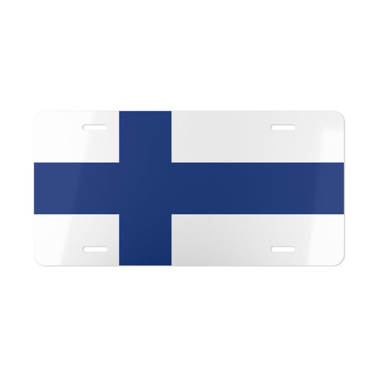 Car Plate Tag - Finland Flag