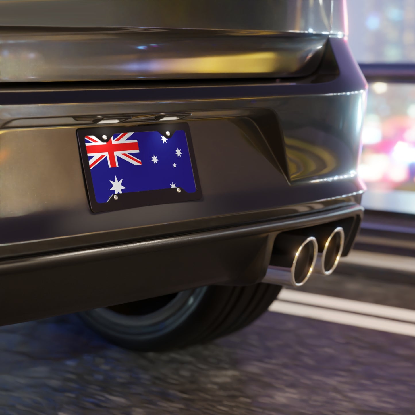 Australia flag  car License Plate Tag