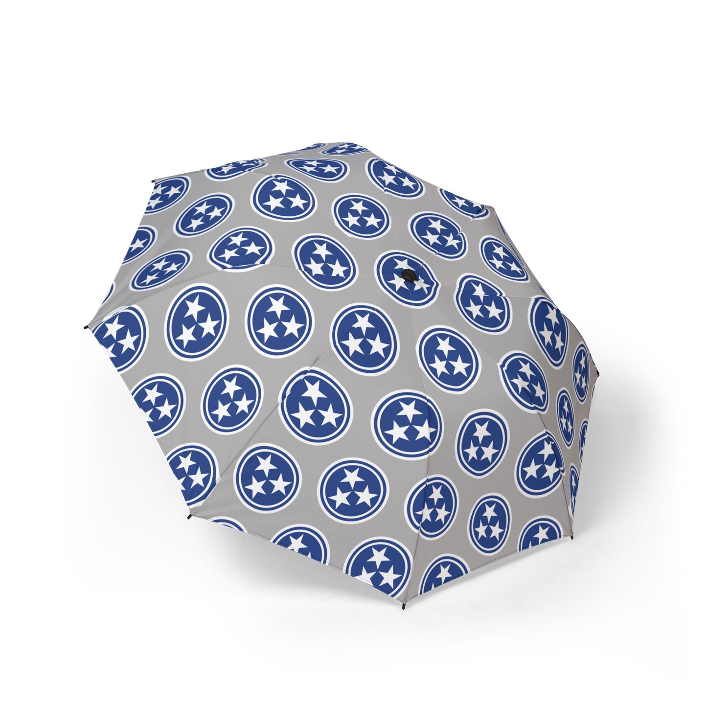 Tri Star flag Tennessee Foldable Umbrella - Tri Star Tennessee State Flag Pattern - Travel Gift for Rainy Days