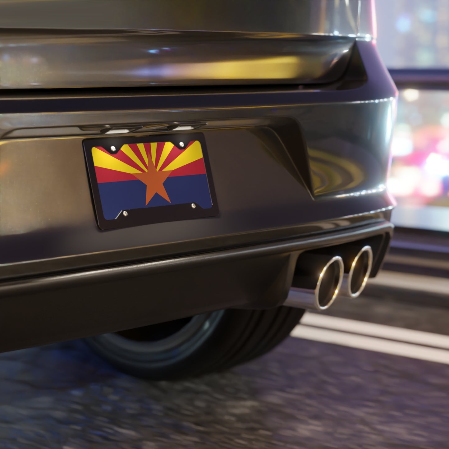 License Plate Arizona Flag car tag