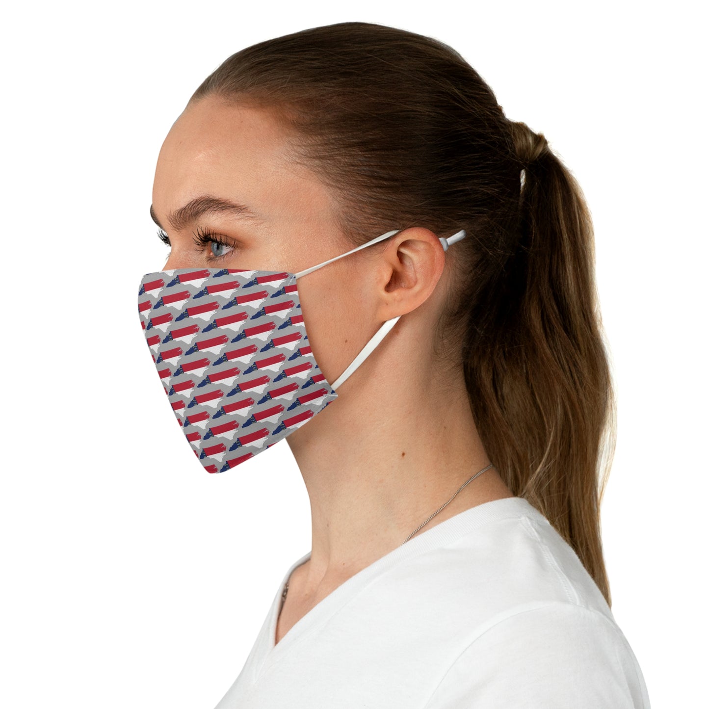 North Carolina Flag Fabric Face Mask