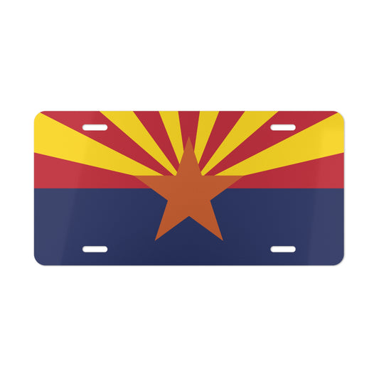 License Plate Arizona Flag car tag