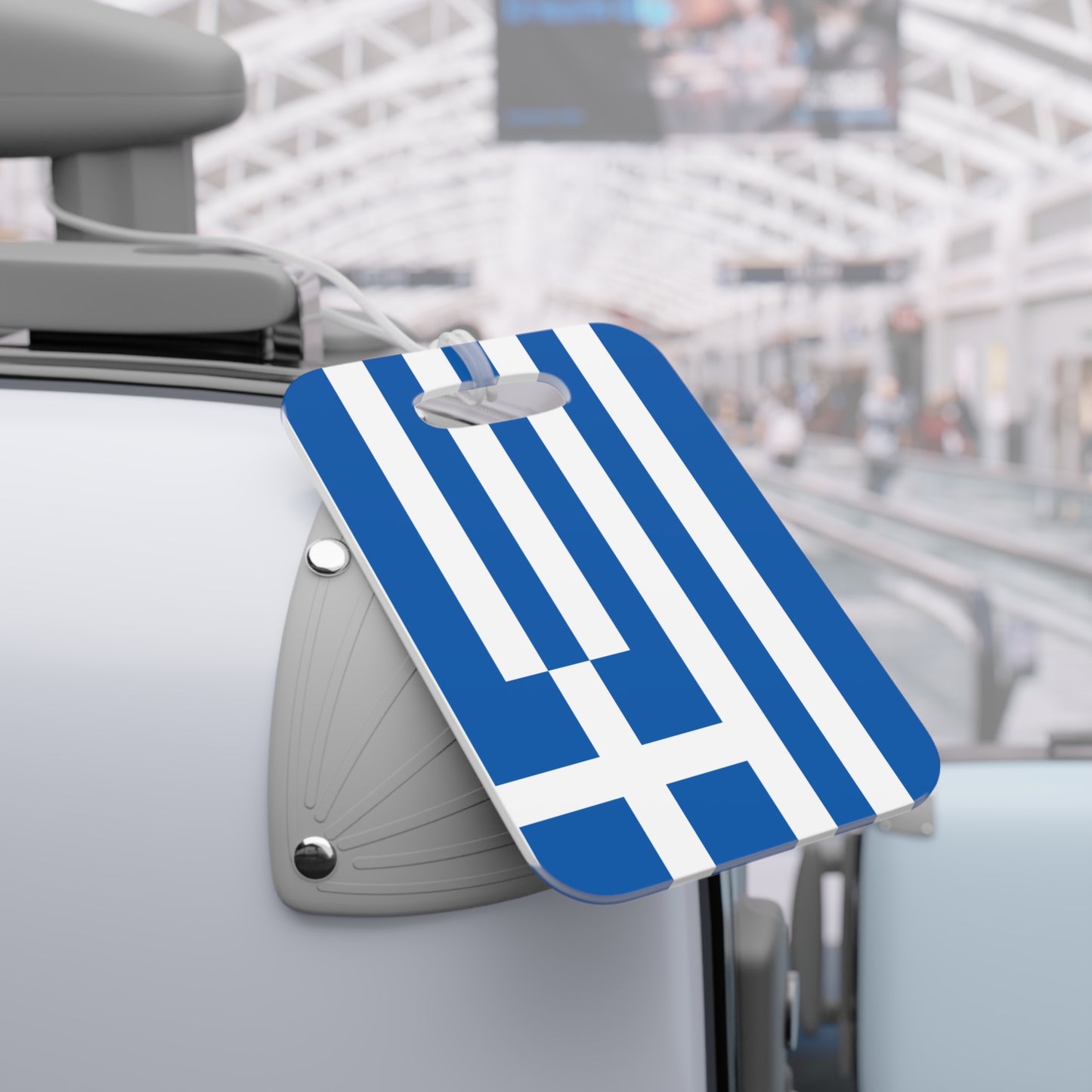 Luggage Tags - Greece Flag Travel Identifier