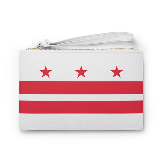 Clutch Bag with Washington DC Flag Design