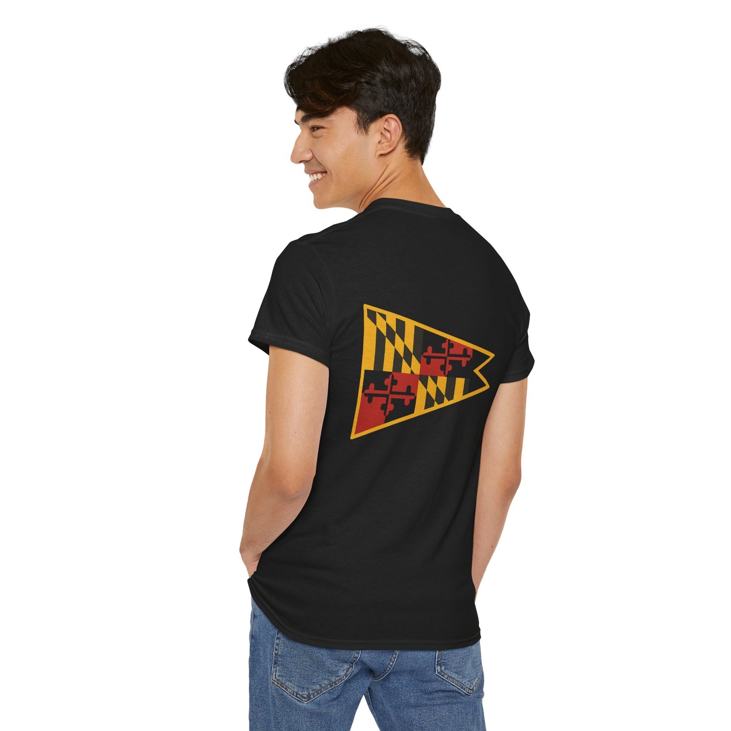 Maryland Pride Unisex Tee, Fun Casual Wear, Perfect for Festivals, Gifts for Friends, Summer Events, College Spirit Font