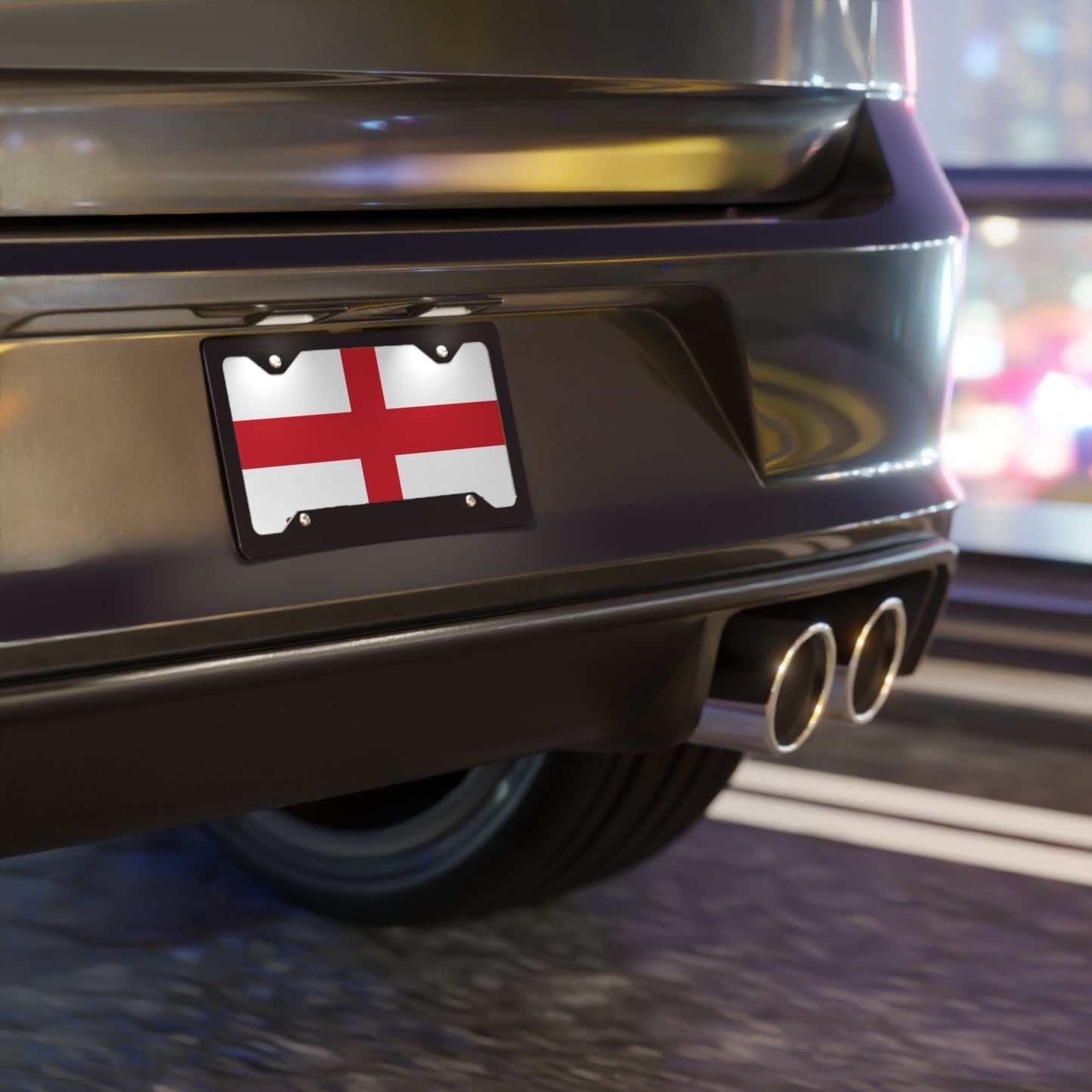 Car Plate Tag - England Flag Design