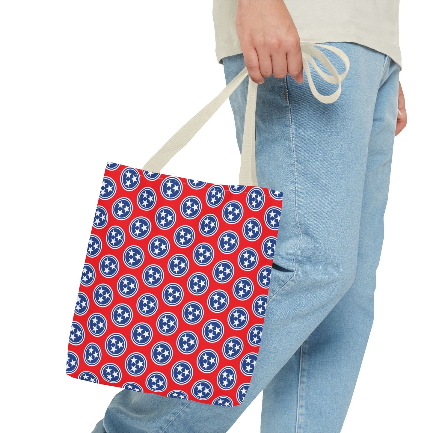 Tote Bag - Tennessee Tri Star State Flag Design