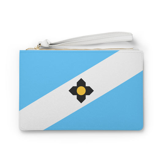 Madison Wisconsin Flag Clutch Bag