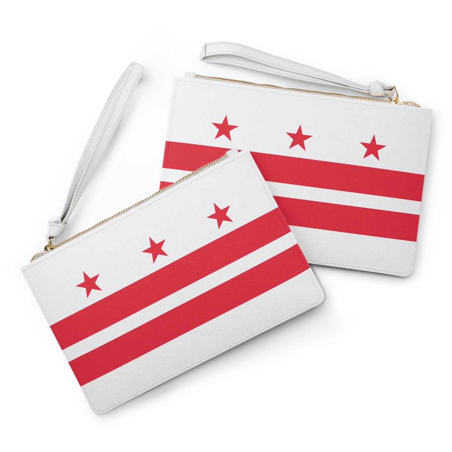 Clutch Bag with Washington DC Flag Design