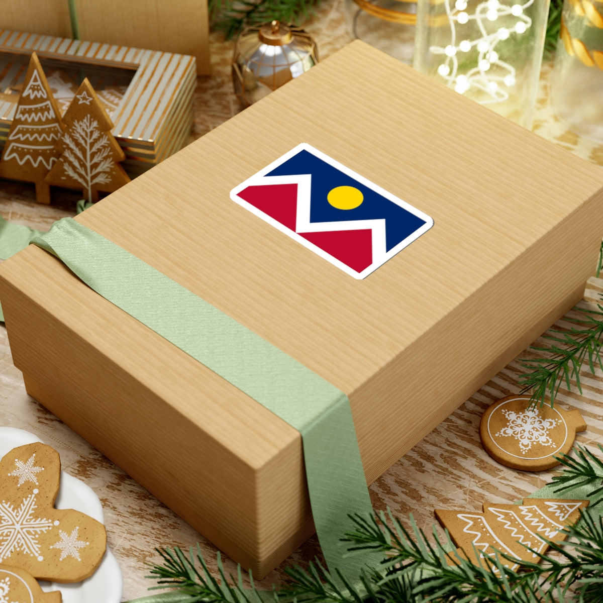 Denver Flag Sticker Kiss-Cut Stickers