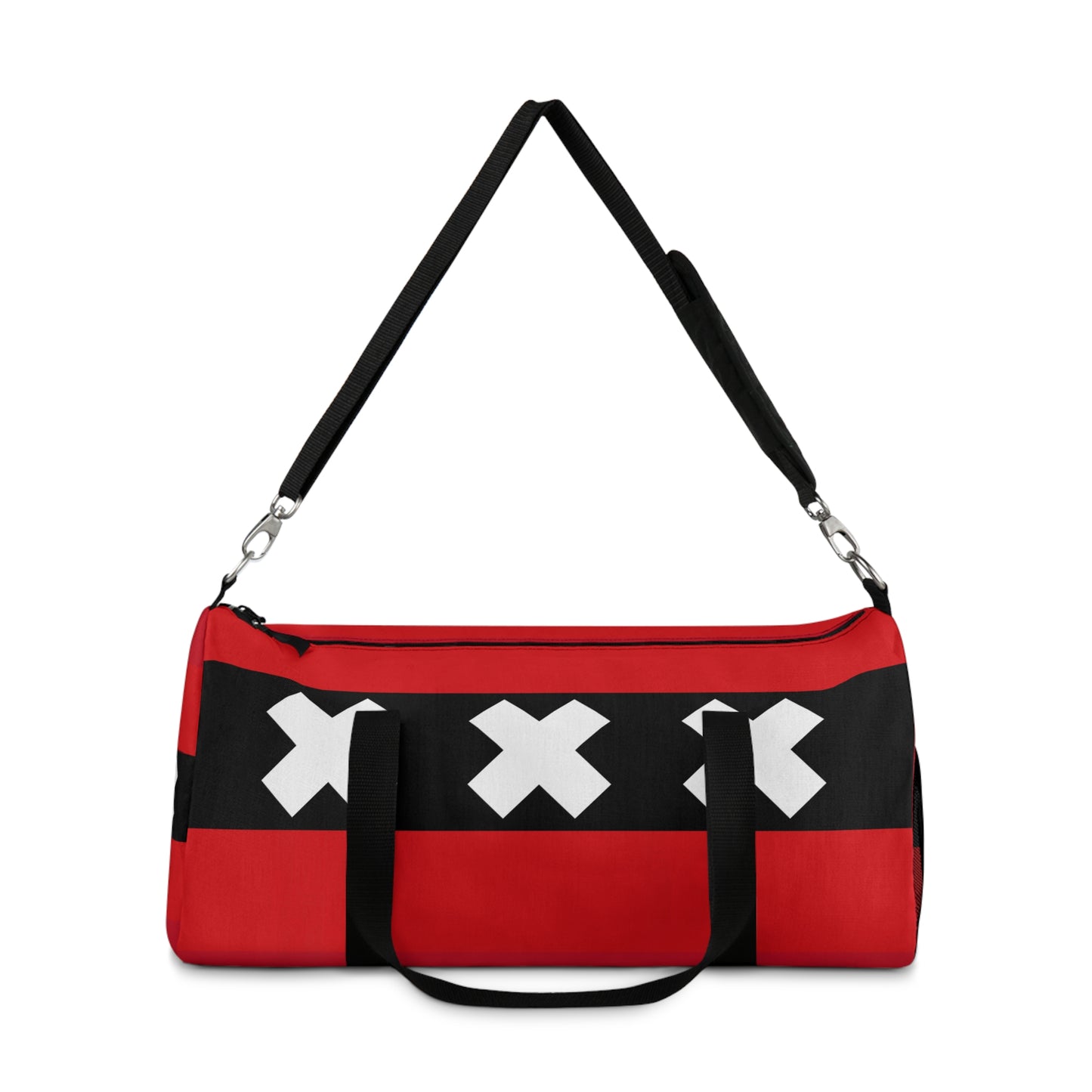 Canvas Duffel Bag with Amsterdam Flag Design