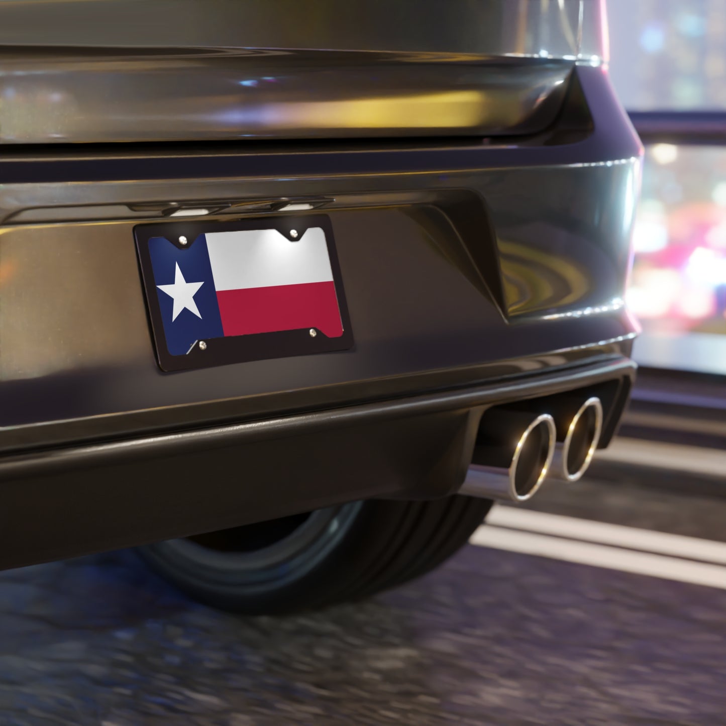 Car Plate Tag - Texas State Flag