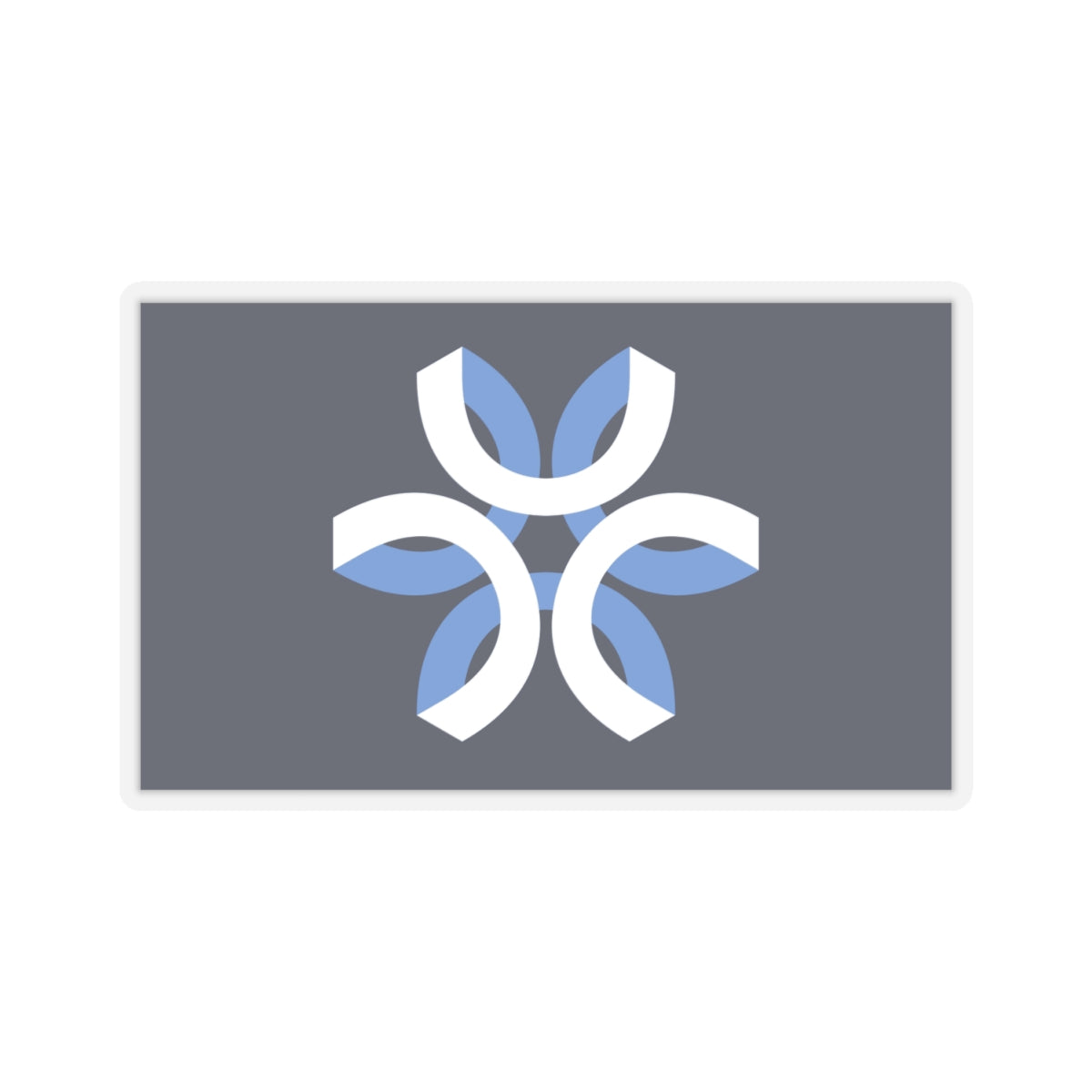 City Flag Sticker of Urbandale, Iowa