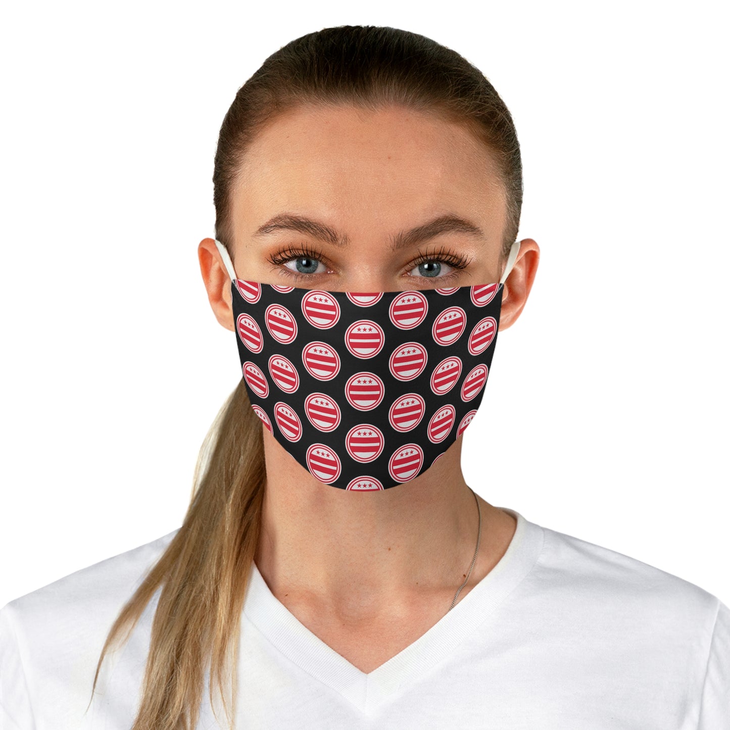 Fabric Face Mask - Washington Dc Flag Design