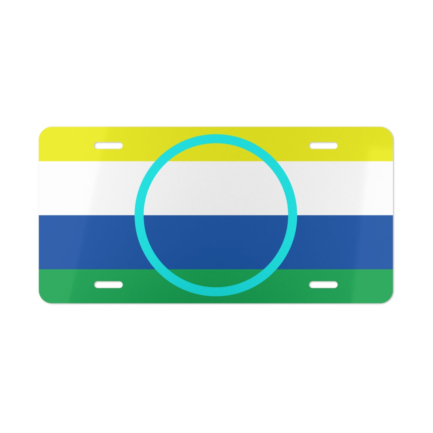 Car Plate Tag - Climate Flag Design