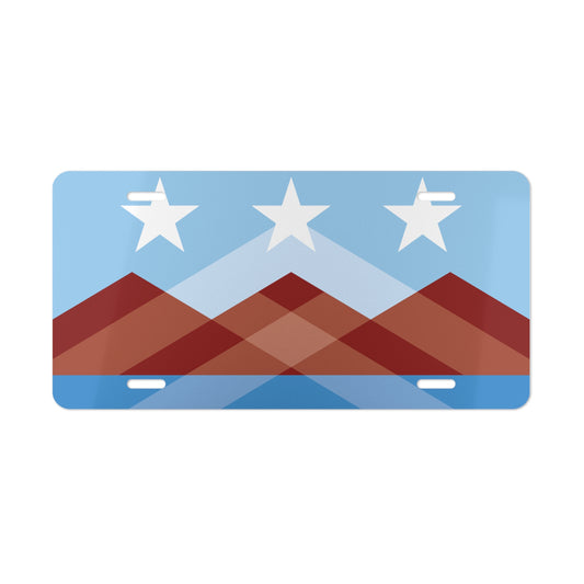 Peoria Arizona Flag Car Plate Tag