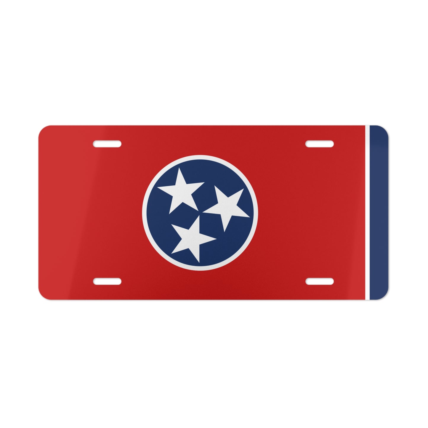 Tri Star Tennessee state flag License Plate