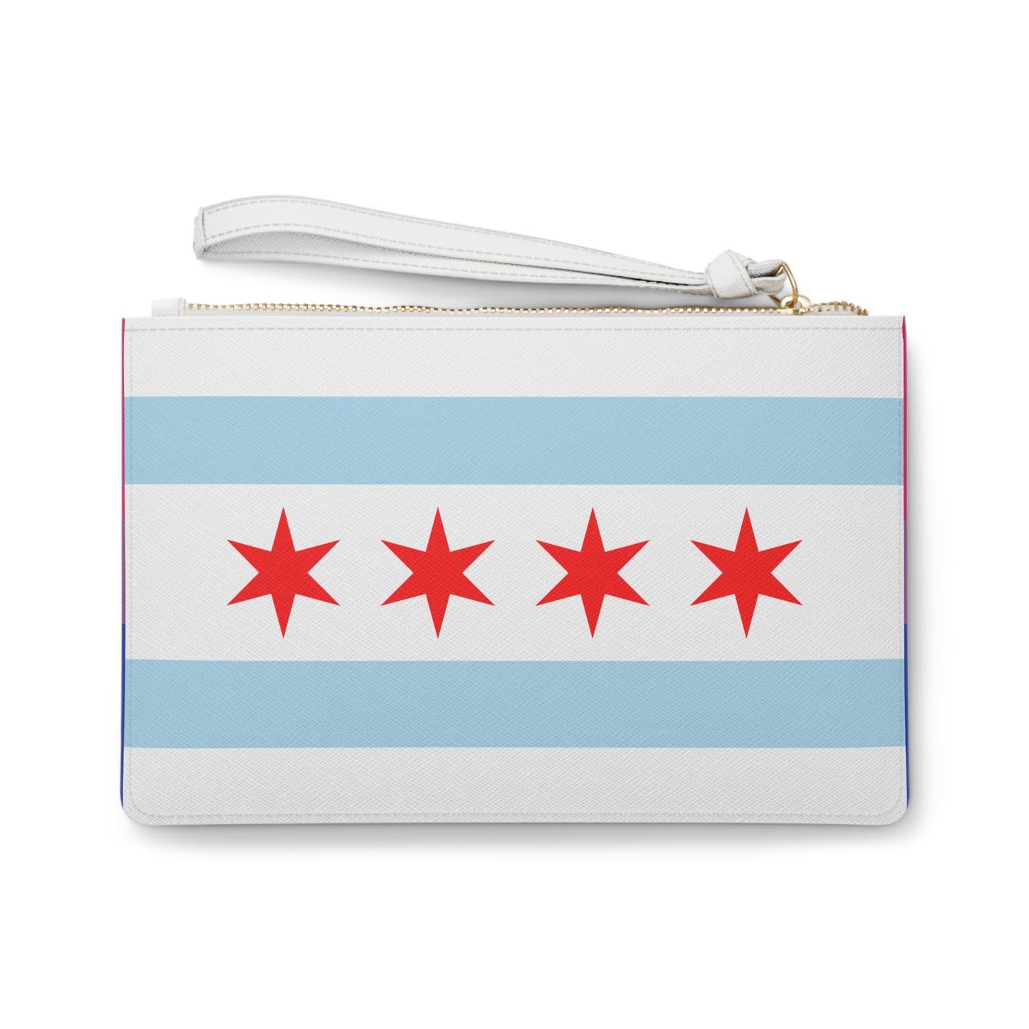 Chicago City Flag Clutch Bag