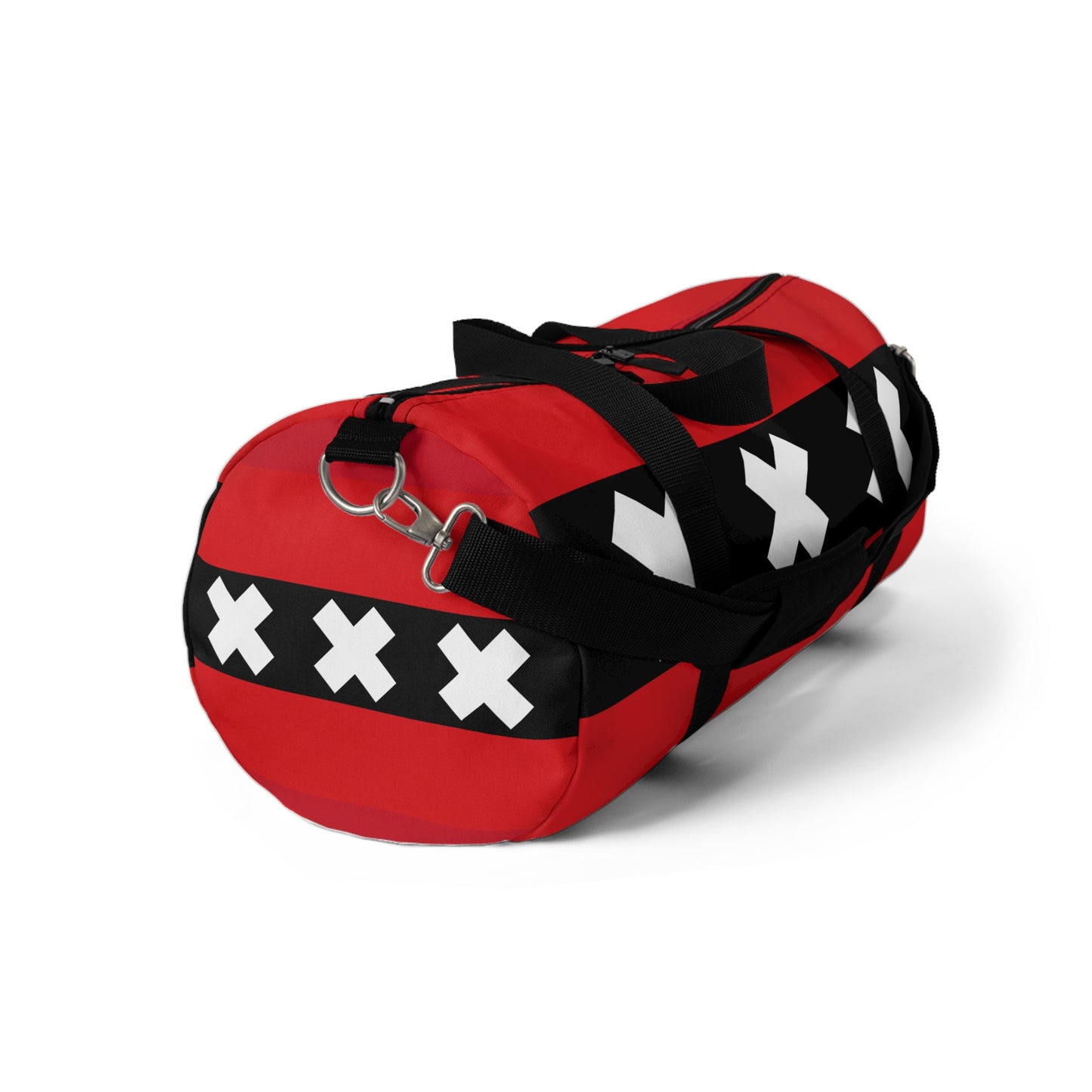 Canvas Duffel Bag with Amsterdam Flag Design