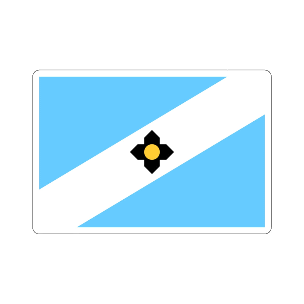 Madison Wisconsin Flag Sticker