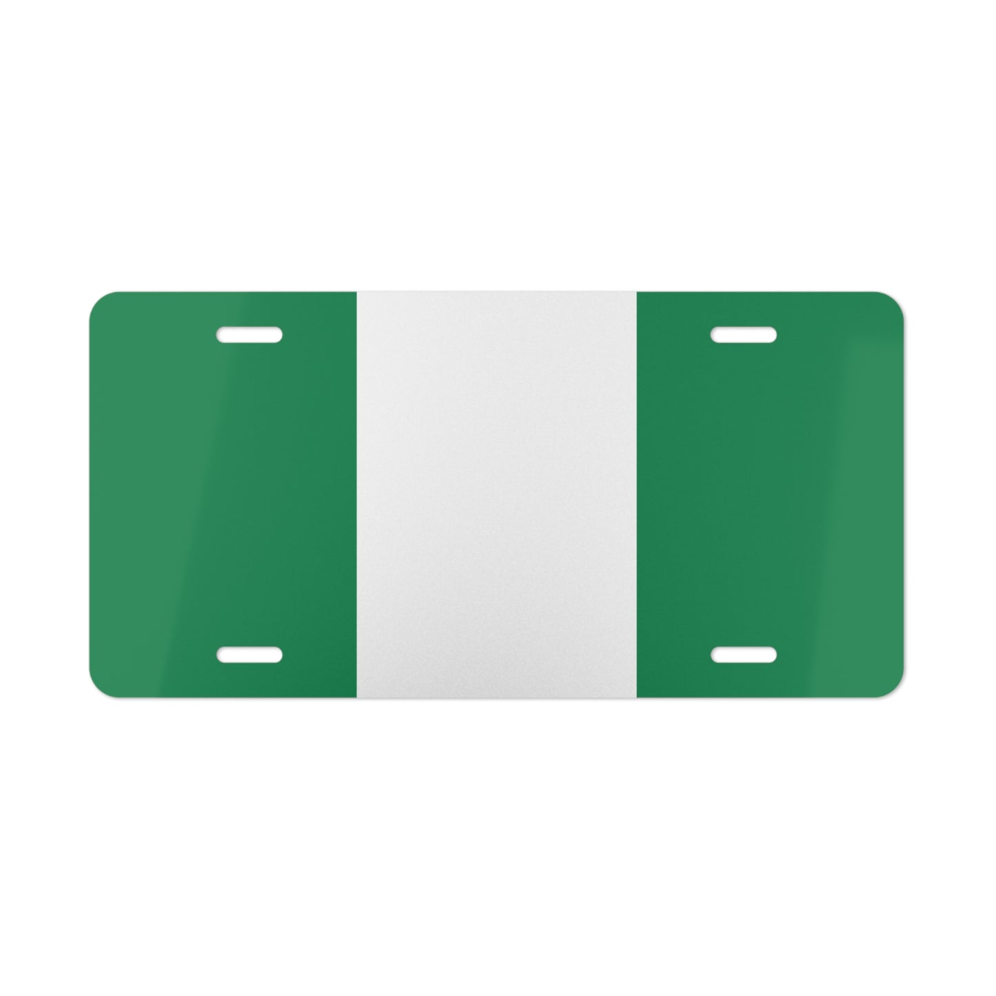 License Plate Tag - Nigeria Flag