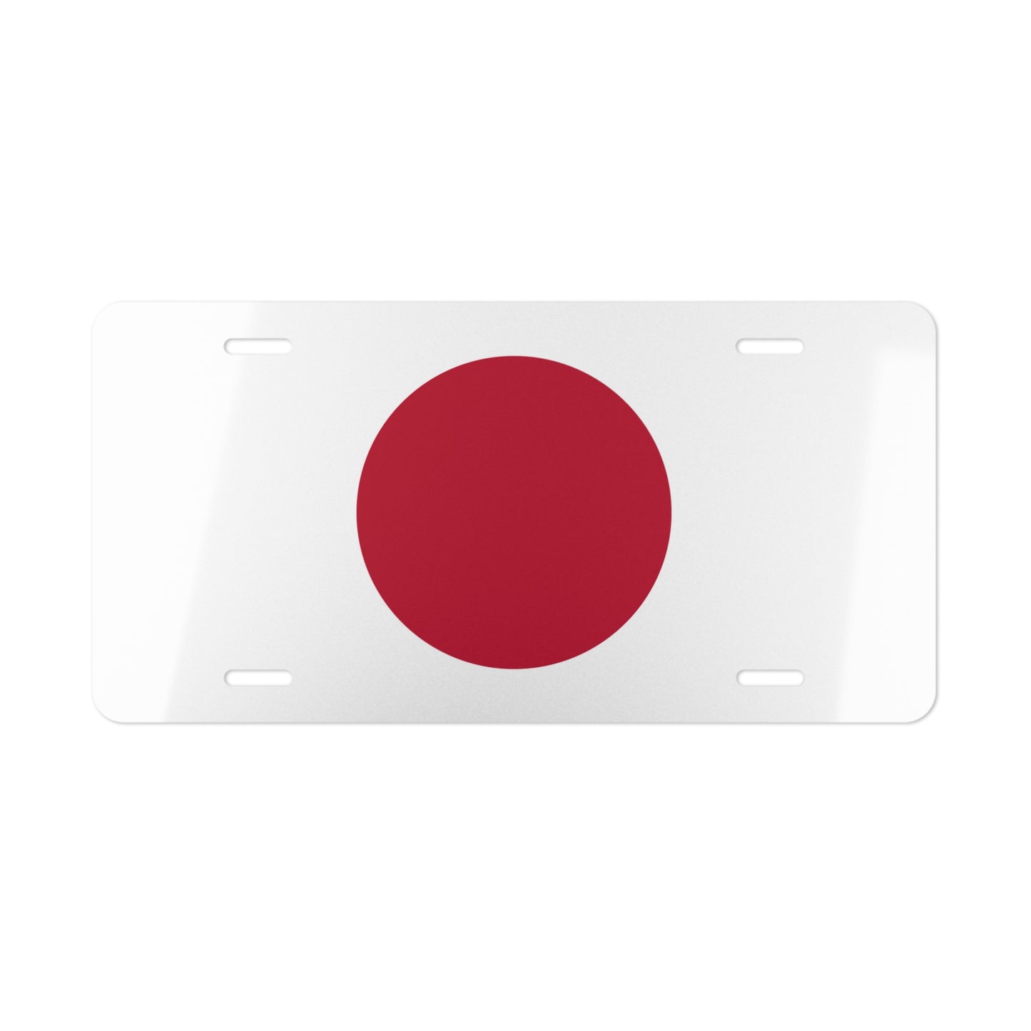 Car Plate Tag - Japan Flag Design