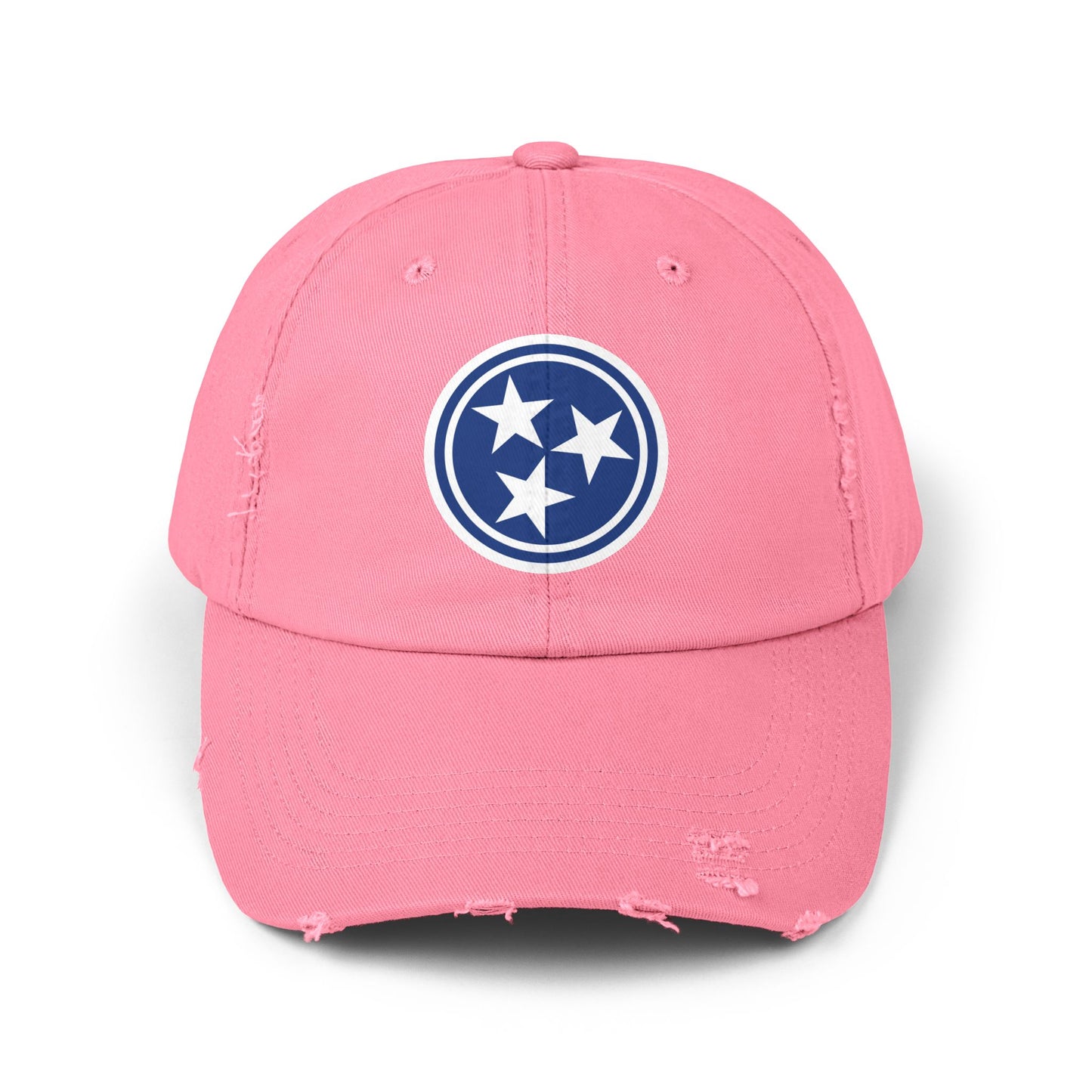 Distressed Cap Tennessee Tri Star Hat