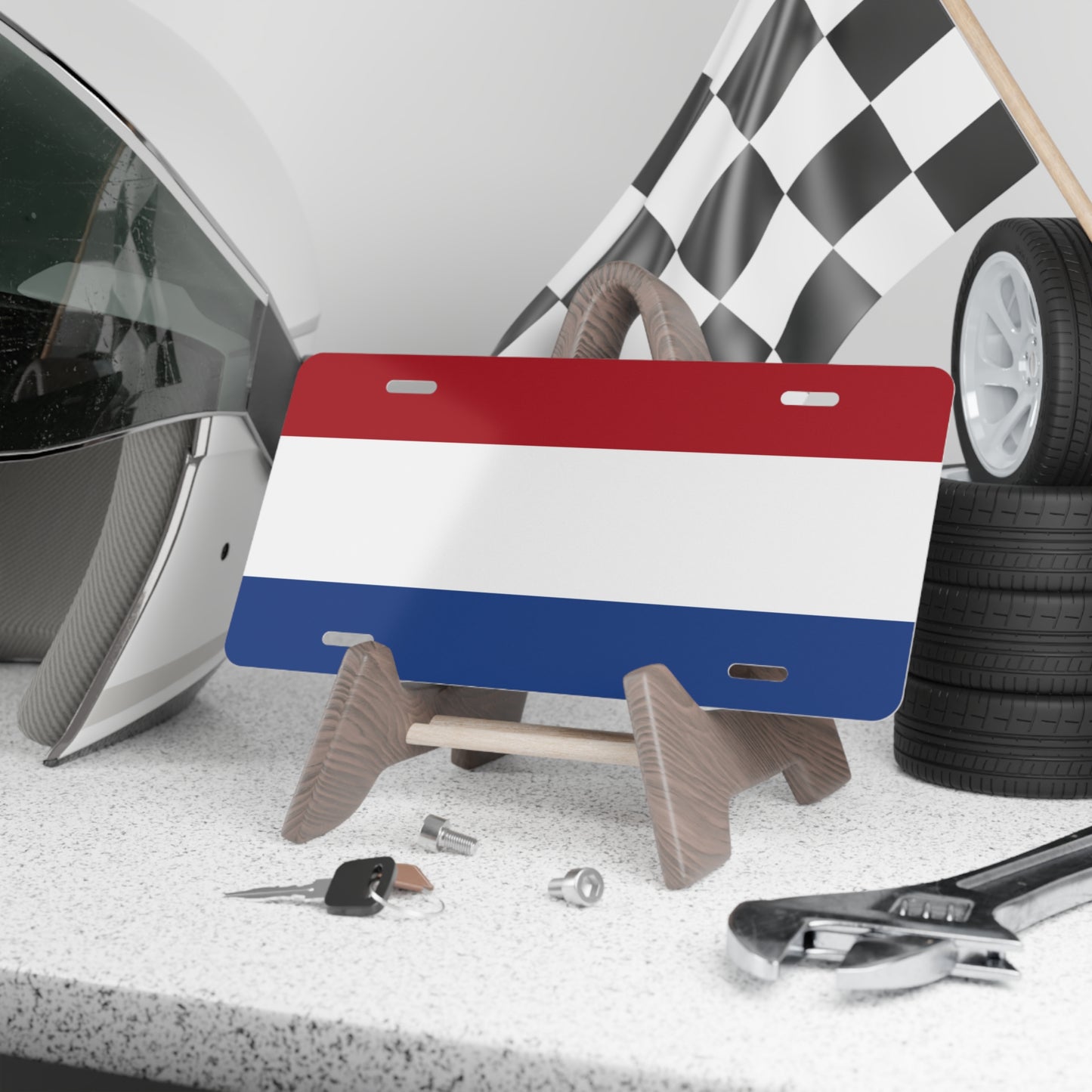 Car Plate Tag - Netherlands Flag