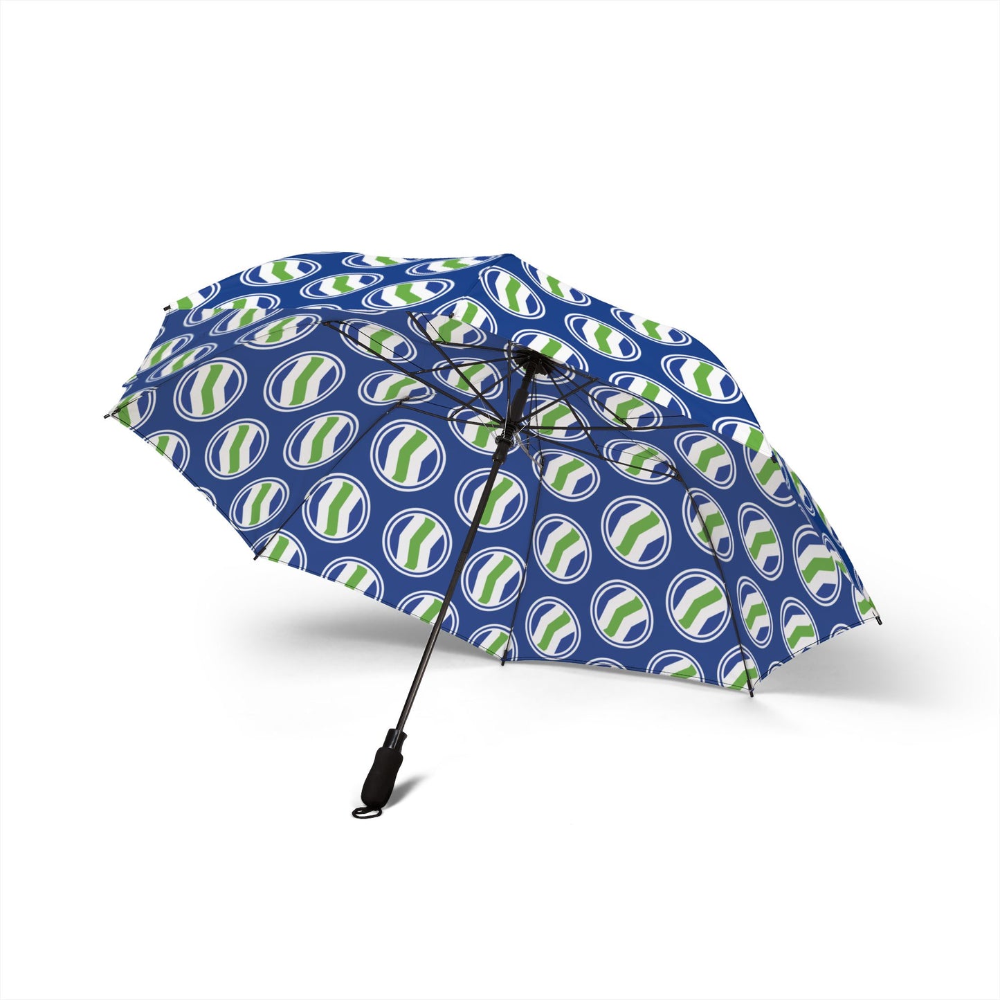 Foldable Umbrella - Burlington Vermont City Flag Pattern - Rainy Day Travel Gift