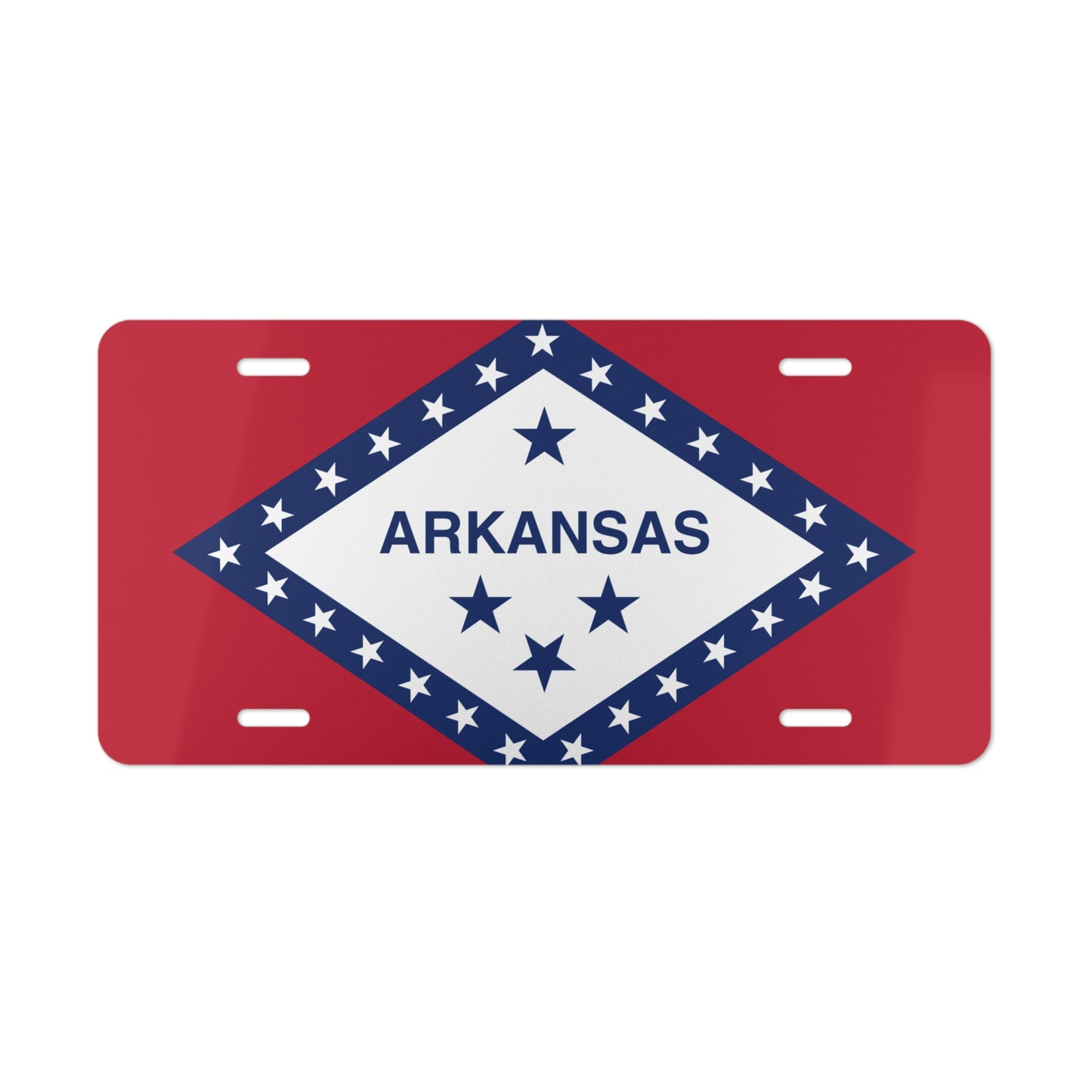 Car Plate Tag - Arkansas State Flag Design