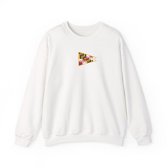 Maryland Flag Crewneck Sweatshirt - Cozy Unisex Heavy Blend