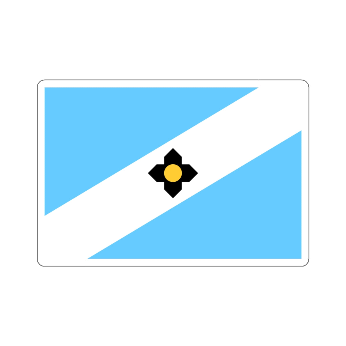 Madison Wisconsin Flag Sticker