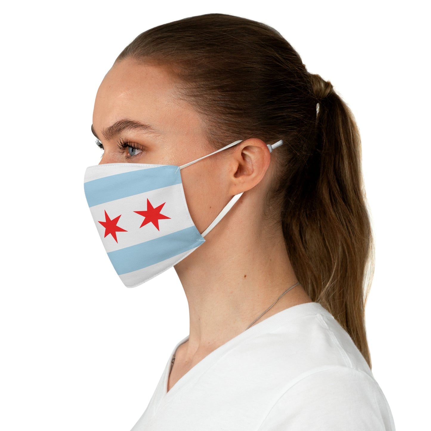 Chicago Flag Face Mask