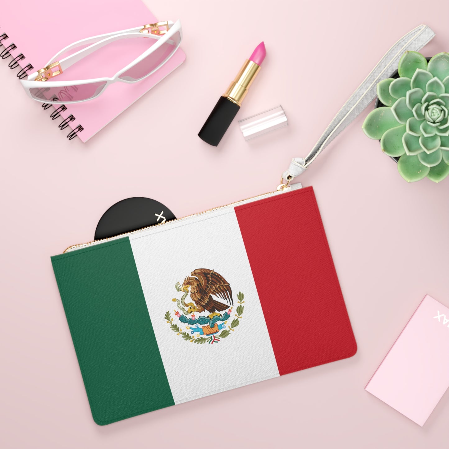 Mexico Flag Clutch Bag