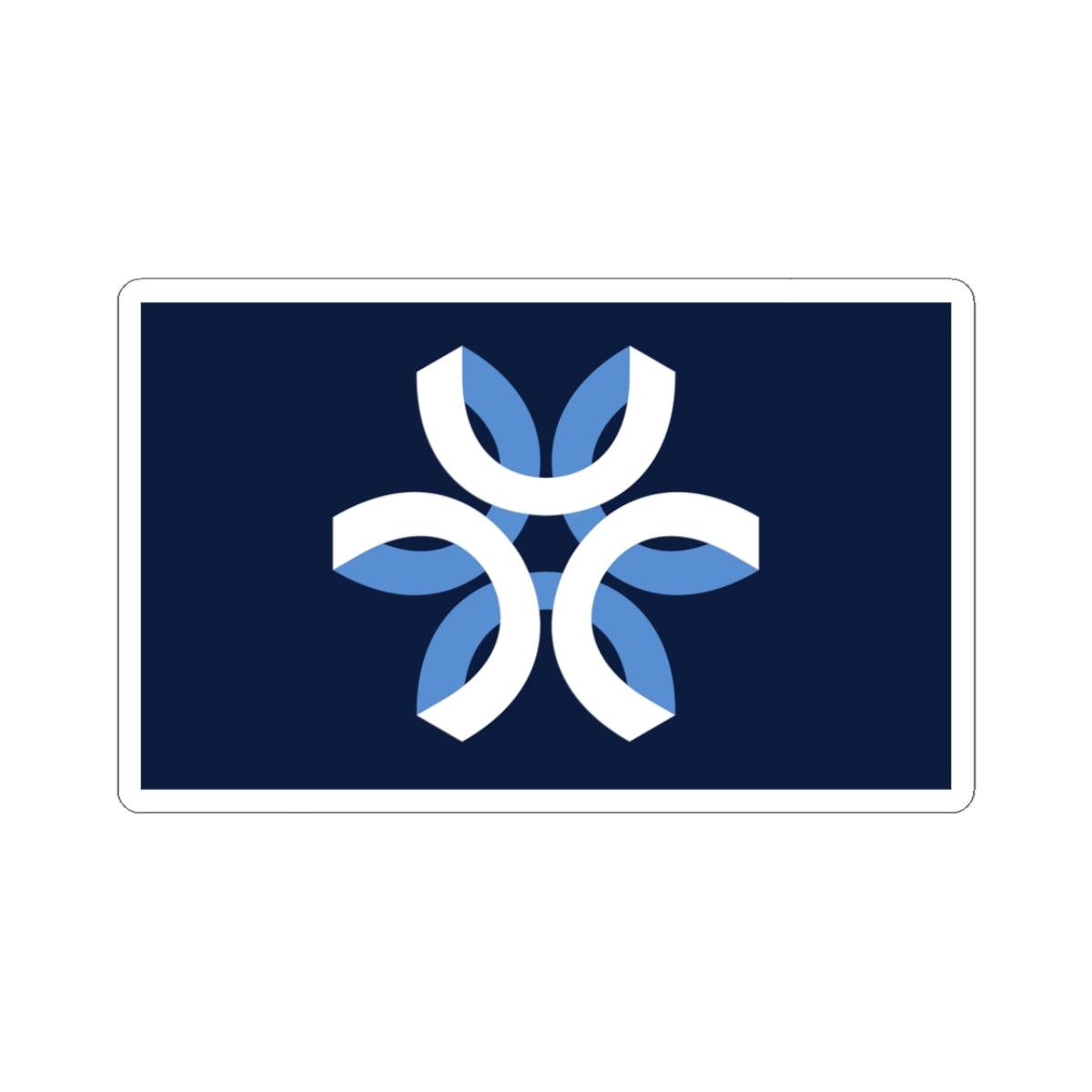 City Flag Sticker of Urbandale, Iowa