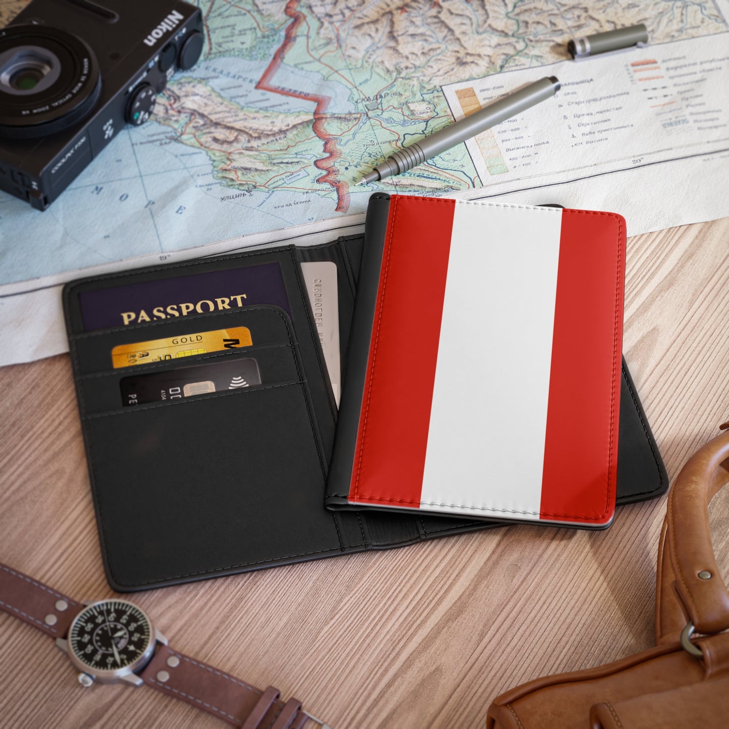 Austria Flag Passport Cover