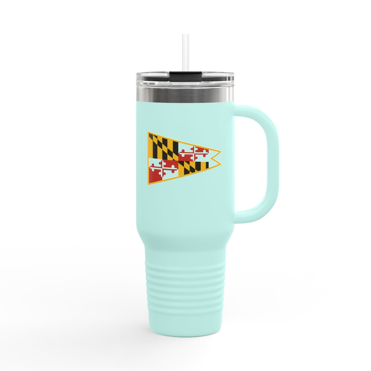 Maryland Flag Insulated Travel Mug - 40oz Coffee Tumbler for Adventurers