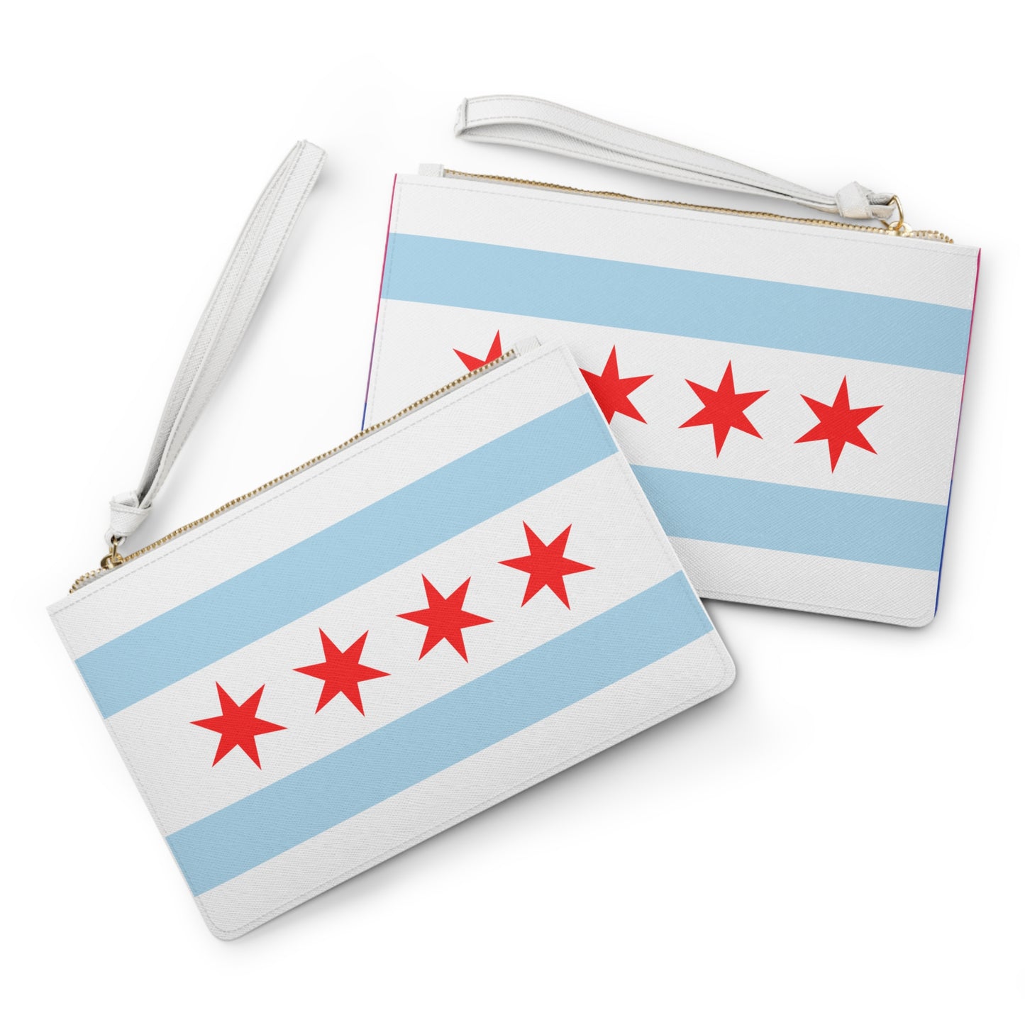 Chicago City Flag Clutch Bag