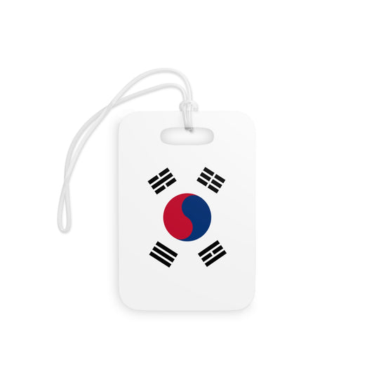 South Korea Flag Luggage Tag, Great travel this summer, gift, airport tag or school bag tag