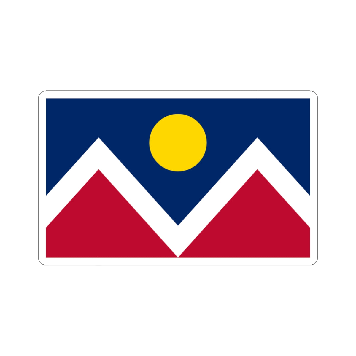 Denver Flag Sticker Kiss-Cut Stickers